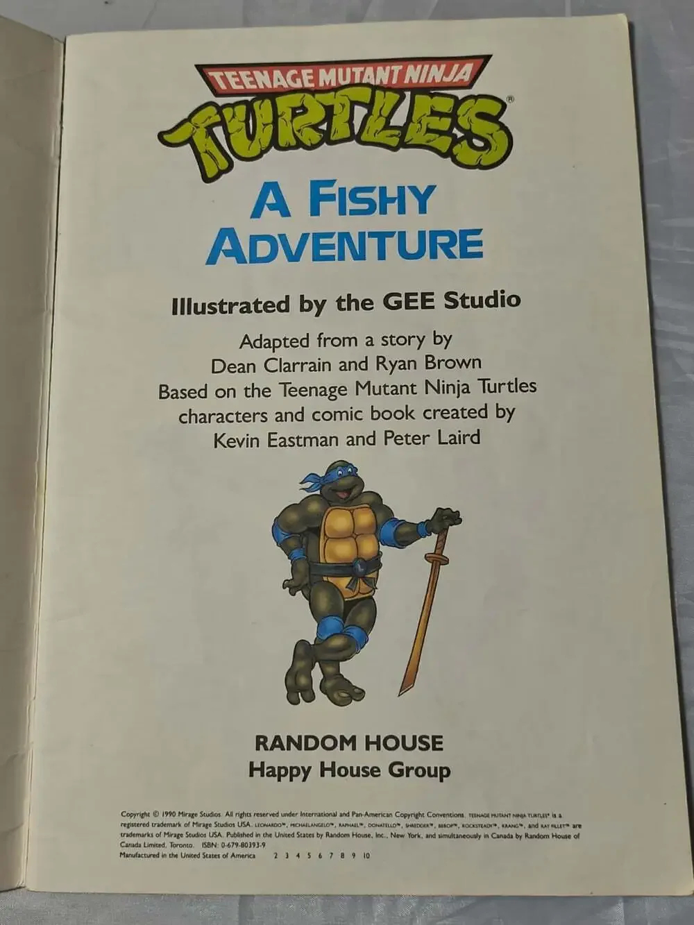 Teenage Mutant Ninja Turtles Lot Of 8 PB Books 1990 Random House Illus